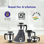 Butterfly Matchless Mixer Grinder 4J, 110 V, Grey, 550 Watts