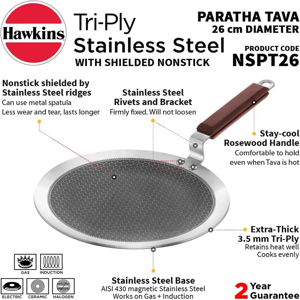 Hawkins Honeycomb Paratha Tawa 26cm