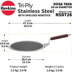 Hawkins Honeycomb Paratha Tawa 28cm