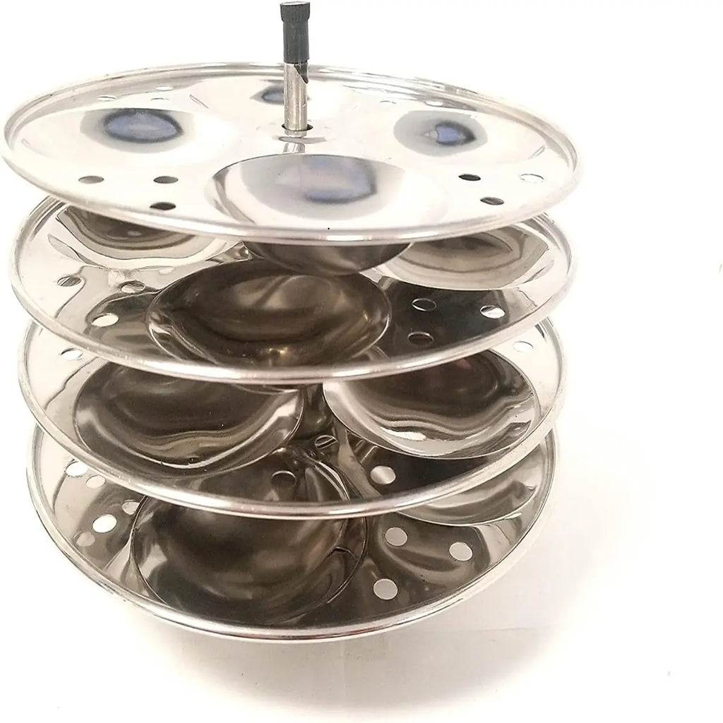 IKM Stainless Steel Idli Cooker with 4 plates