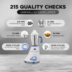 Preethi Blue Leaf Platinum 110V Mixer Grinder - 550W - 3 Jars + 2 Containner