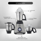 Preethi Steele 110V Mixer Grinder (550W) - 3 Jars