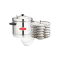Premier 6 Plates Stainless Steel Induction & Standard Idli Maker - 6 Plates | 24 Idlis