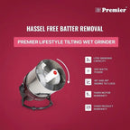 Premier LifeStyle Tabletop Tilting 2L Wet Grinder 110V