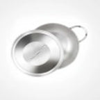 Premier Elite Stainless Steel Triply Kadai with Lid 20CM