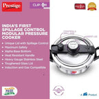 Prestige Clip-On Mini Svachh Stainless Steel Pressure Cooker 2L