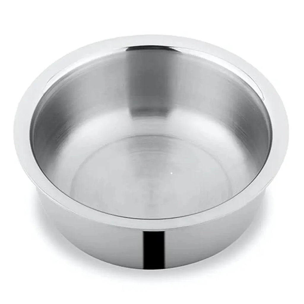 Stainless Steel Triply Tope #20 H 10.8 cm * W 22.86cm