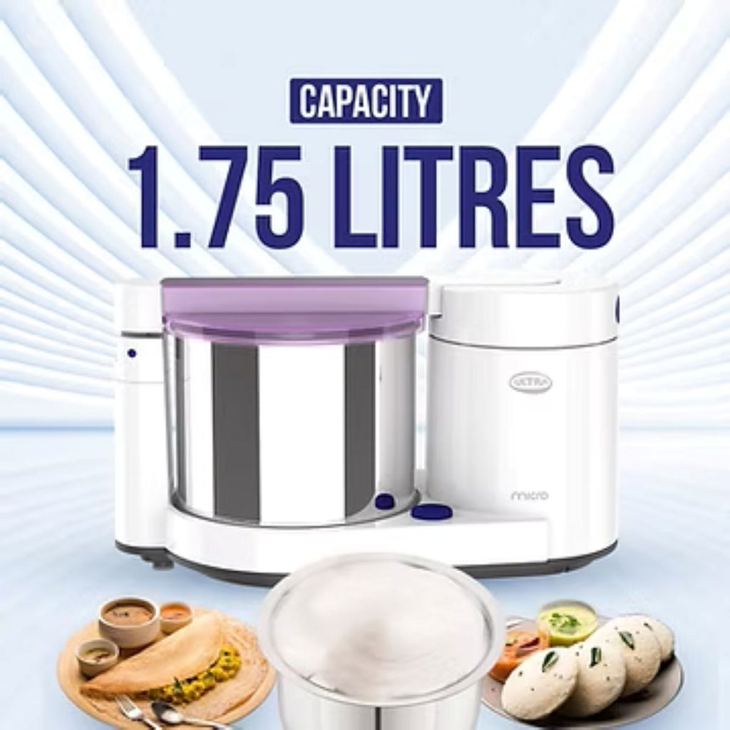 Elgi Ultra Micro 1.75L Wet Grinder with Atta Kneader, 110V